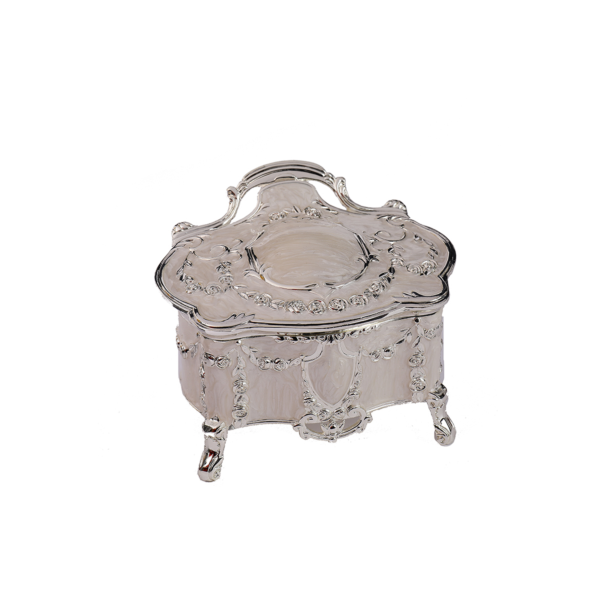 Vintage Alloy Jewelry Box