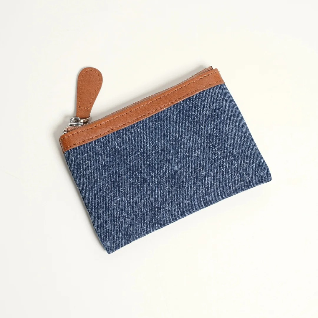 Denim small wallet