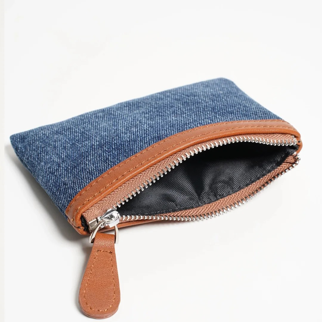 Denim small wallet