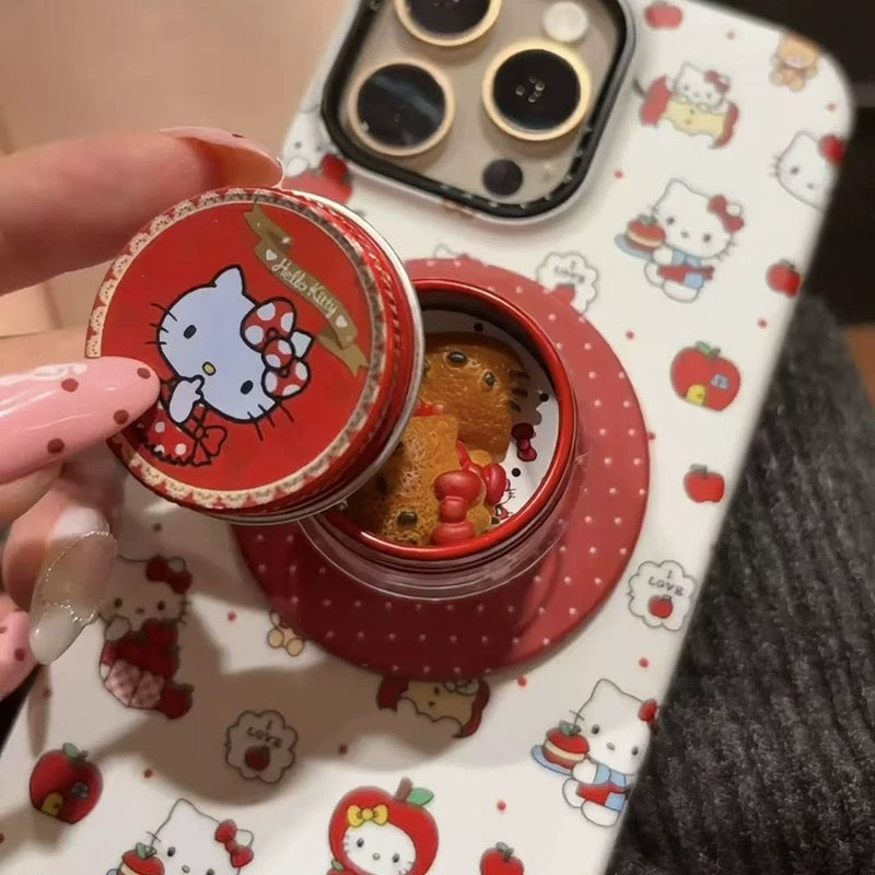 Polka-Dot Hello Kitty Magnetic Stand Phone Case