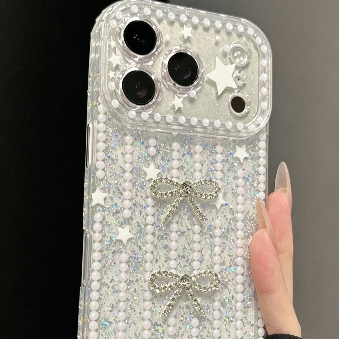 3D Sparkling Rhinestone Bow Phone Case