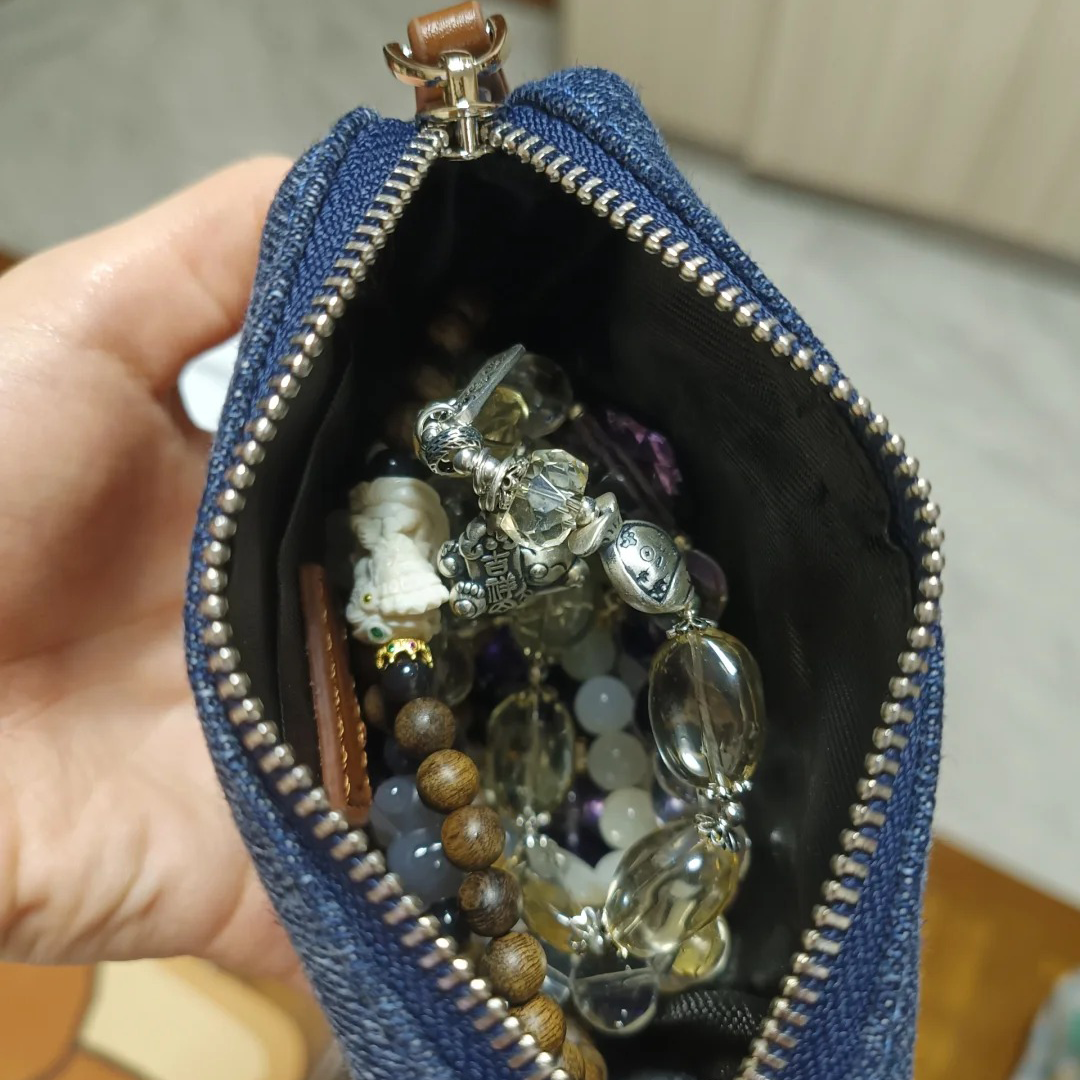 Denim small wallet