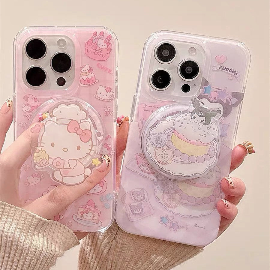 Hello Kitty & Kuromi Magnetic Phone Case