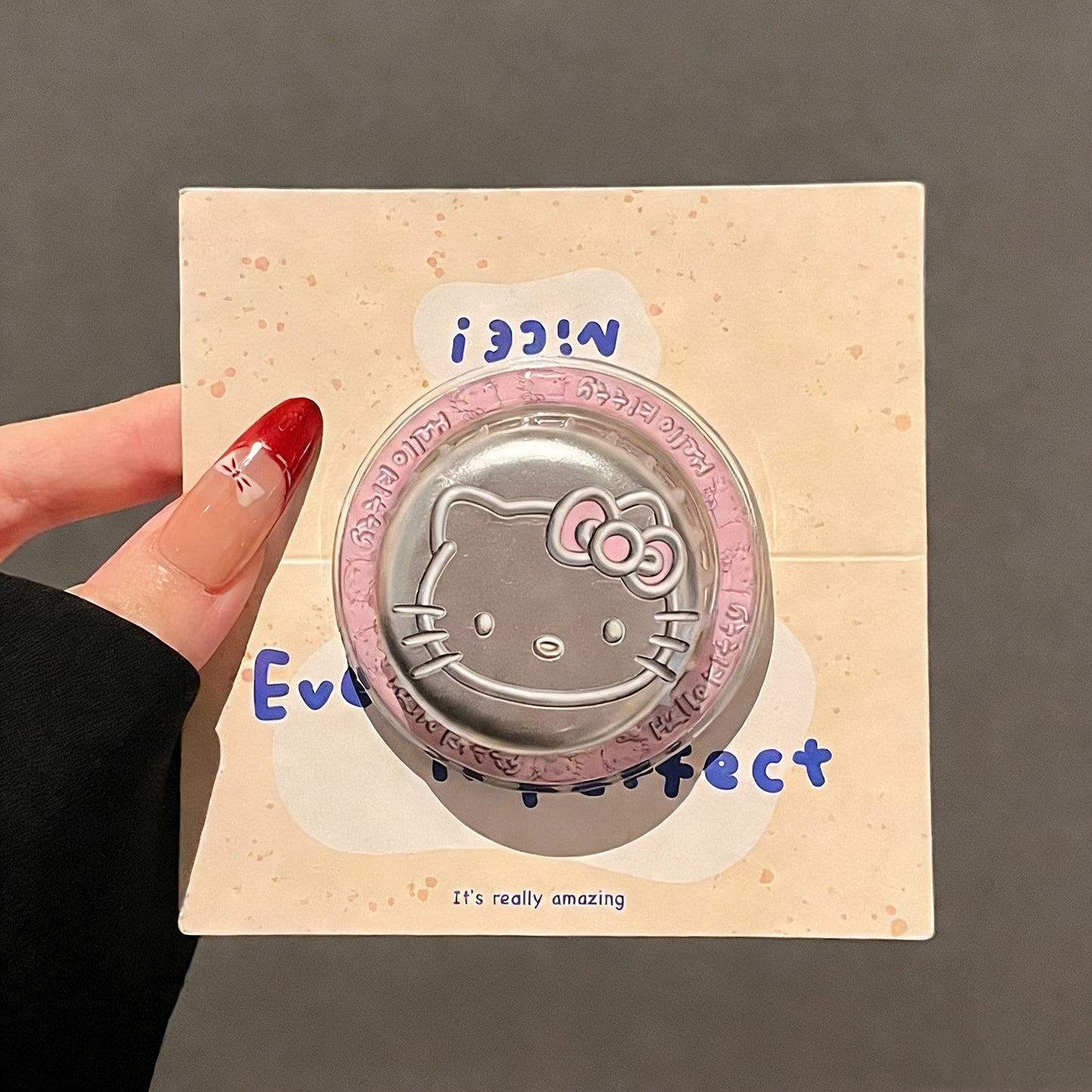 Cute Kitty bottle cap magnetic phone case