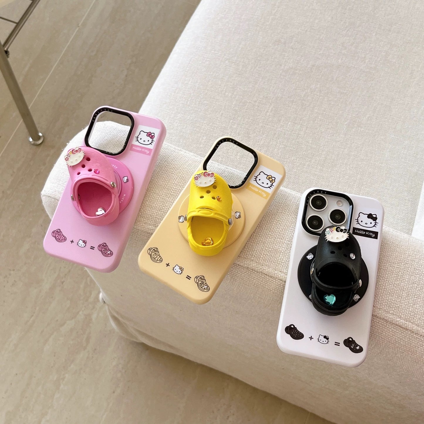 Hello Kitty Crocs-style shoe-shaped phone case