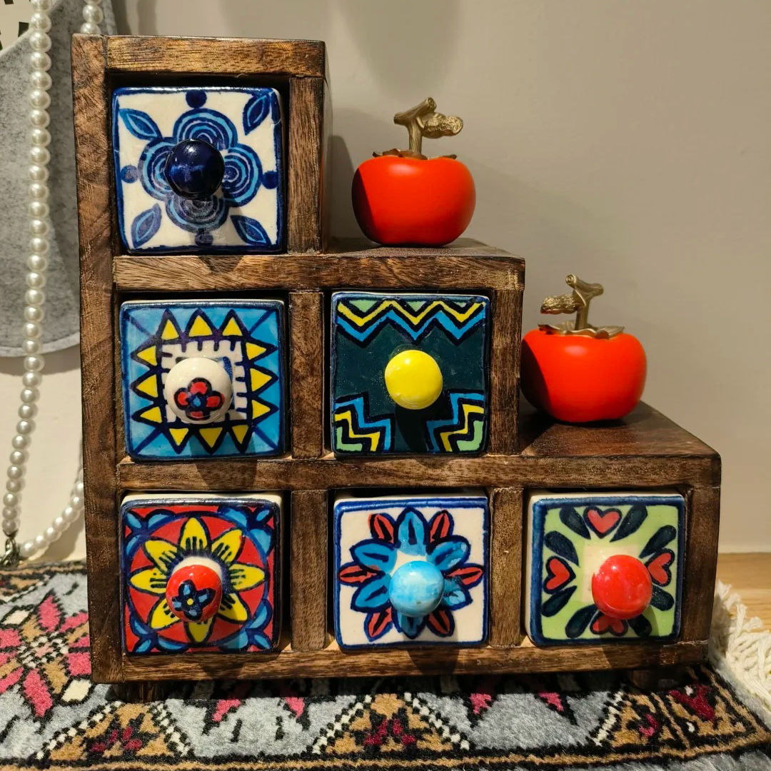 Hand-painted storage box