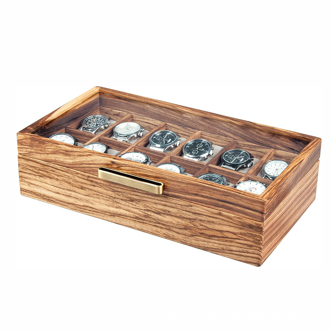 Men's watch solid wood storage box