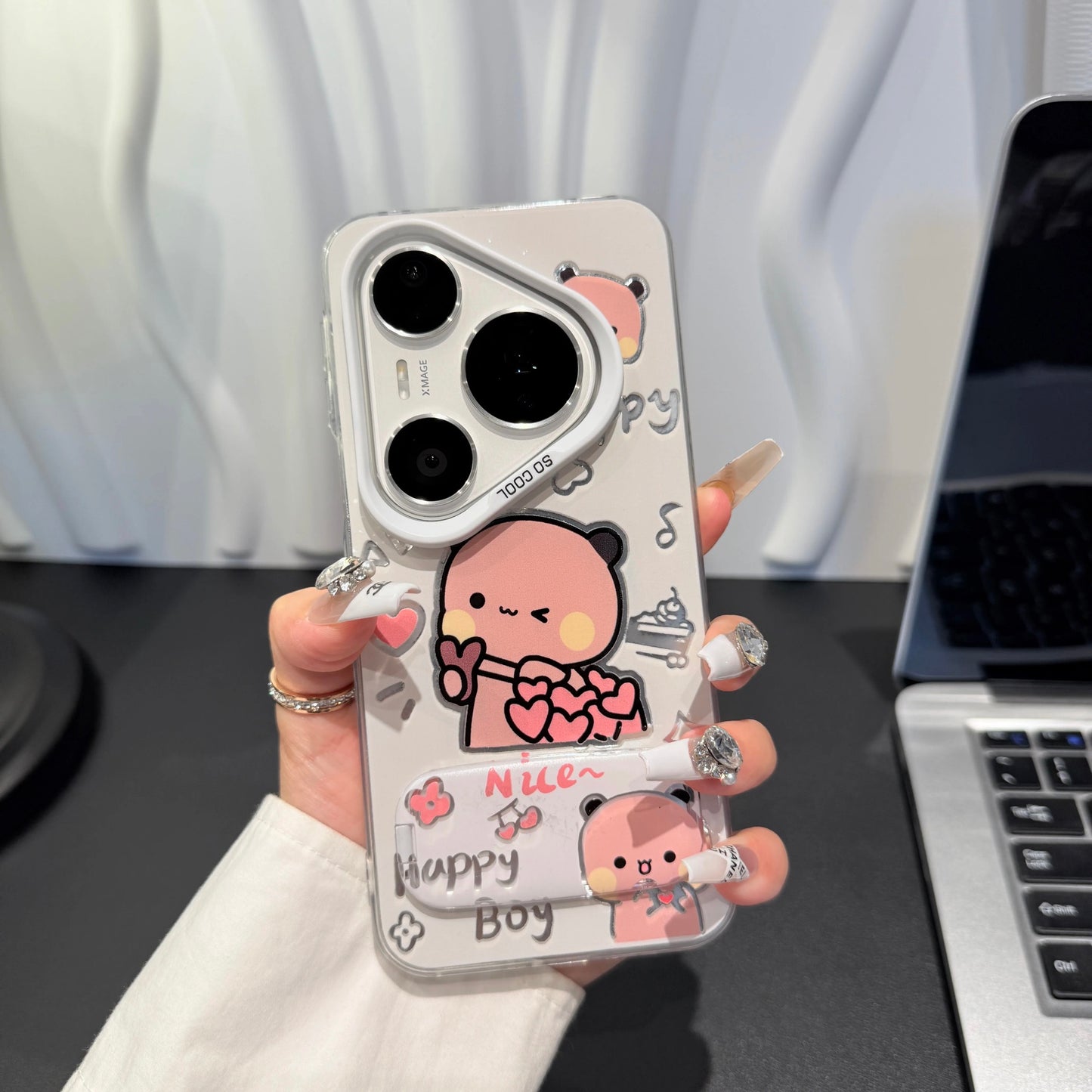 Yier Bubu Mirror Stand Phone Case