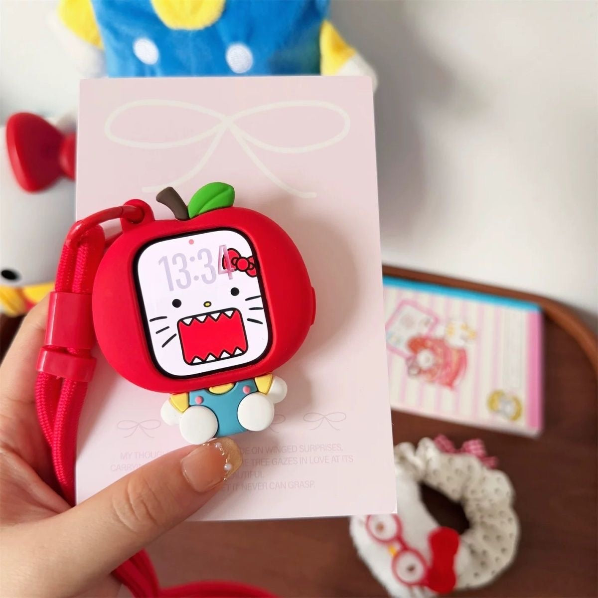 Cherry Black Kitty/Apple Kitty Apple Watch Case