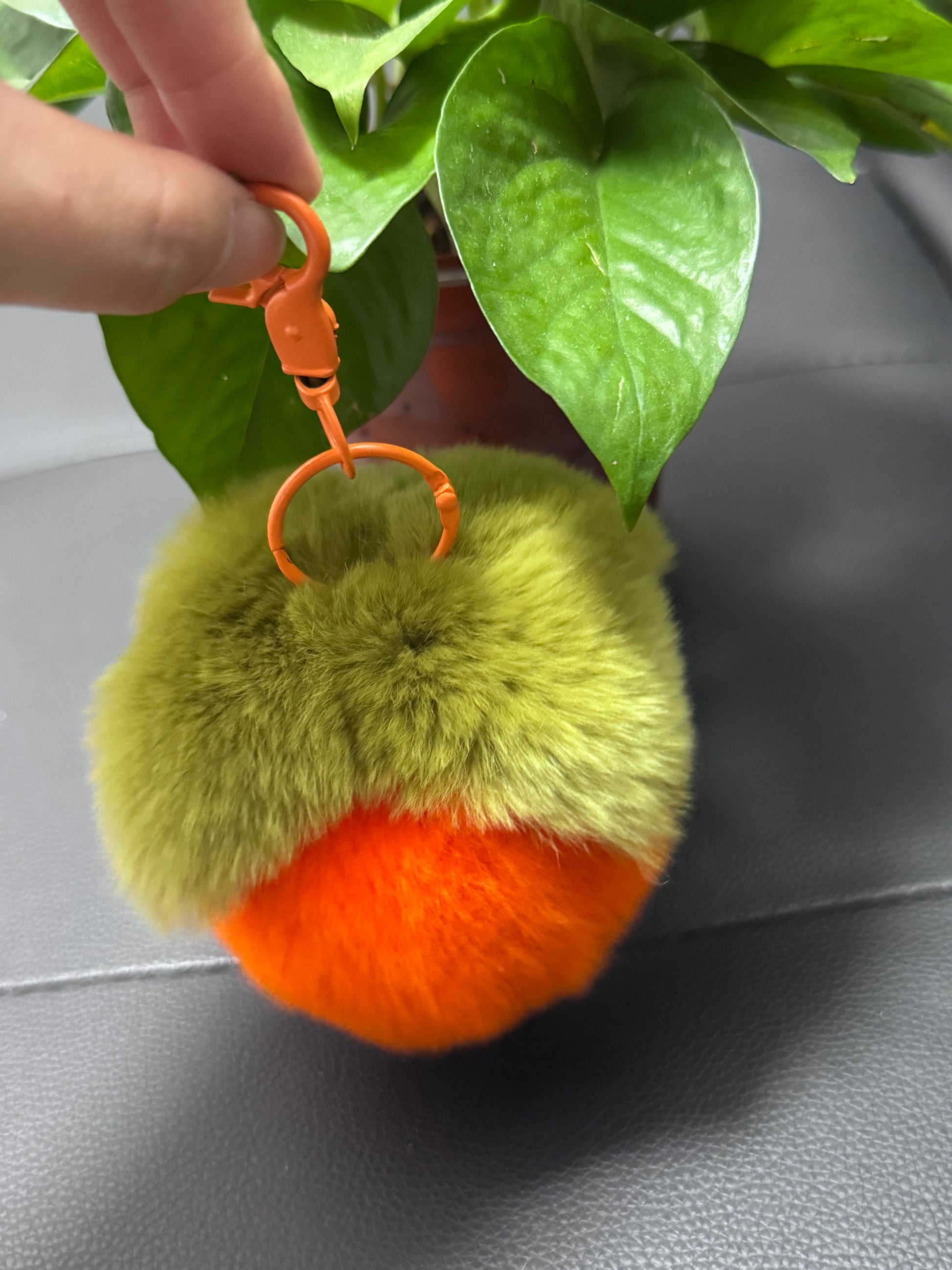 Orange persimmon pendant