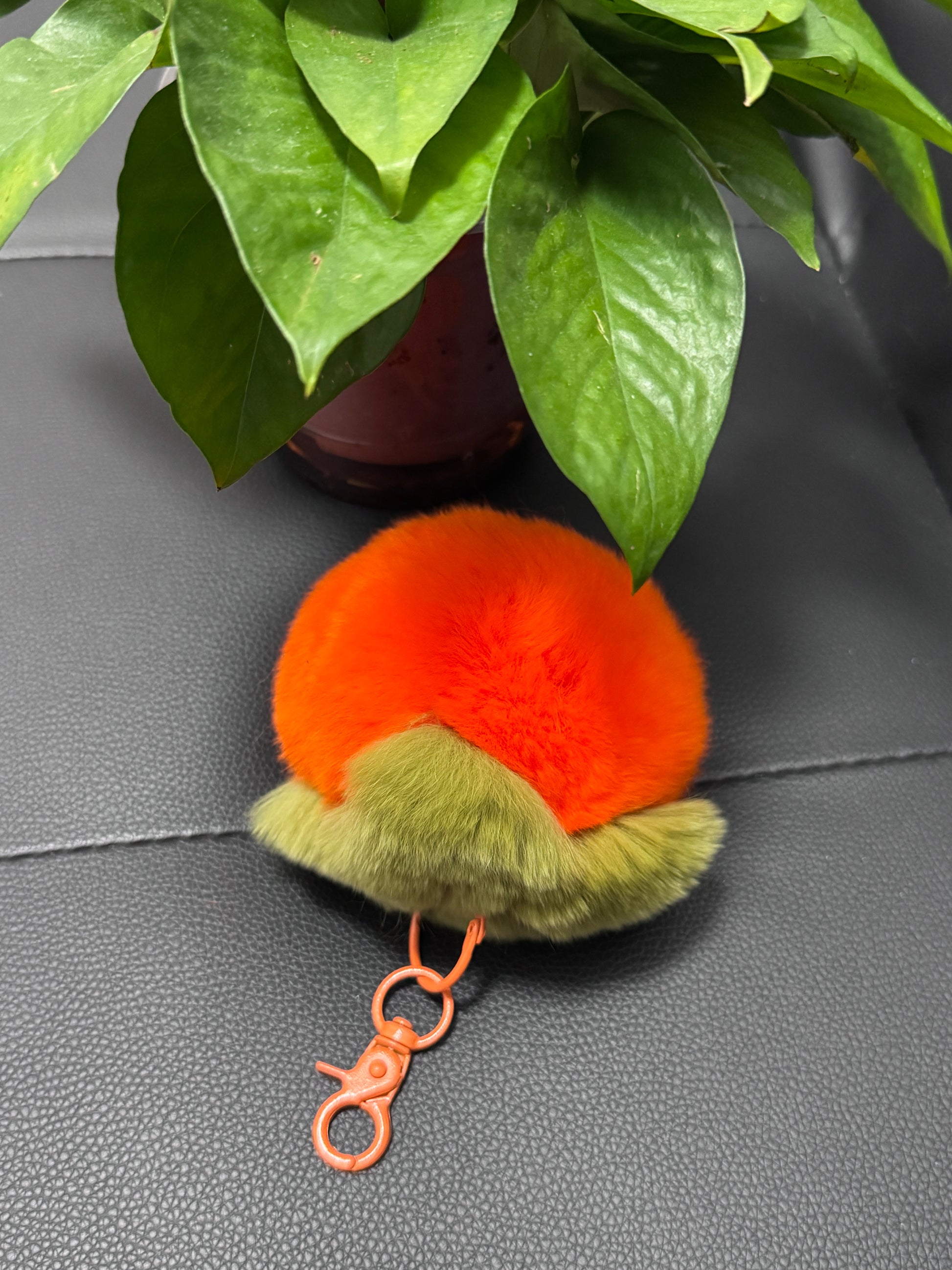 Orange persimmon pendant