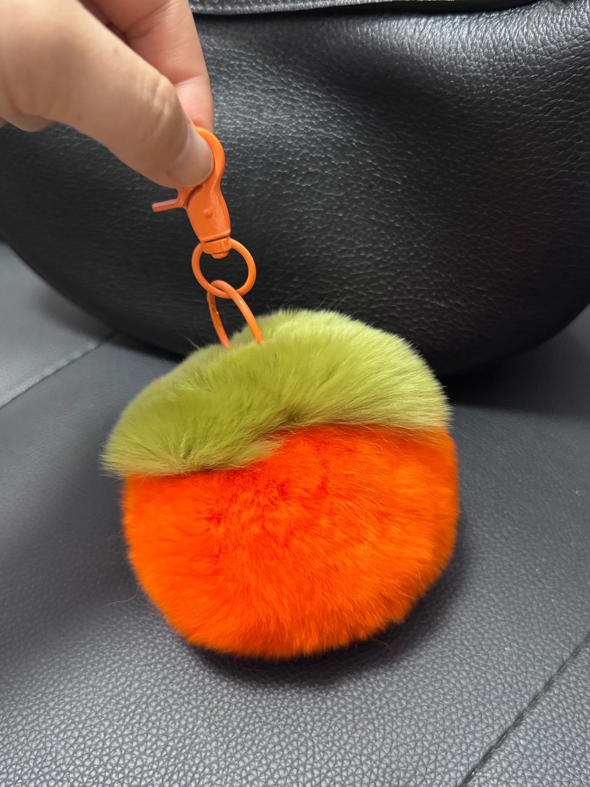 Orange persimmon pendant