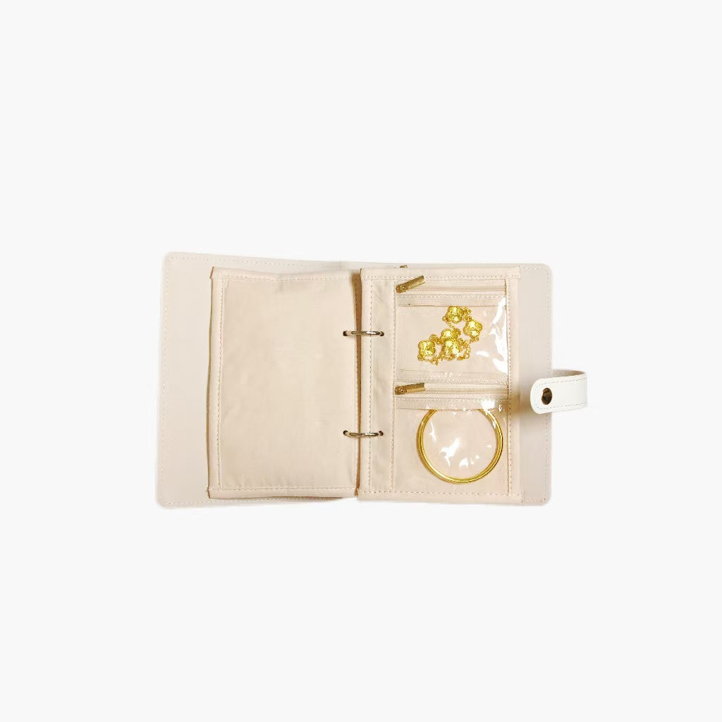 Portable jewelry storage book