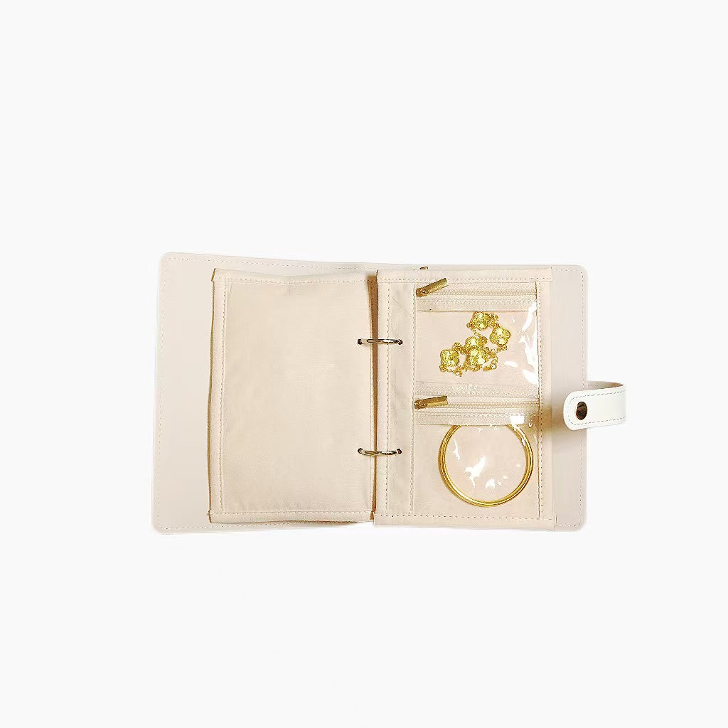 Portable jewelry storage book