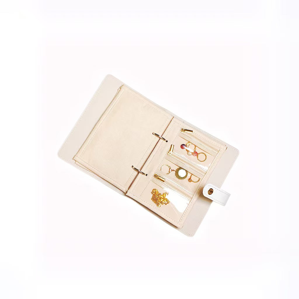 Portable jewelry storage book