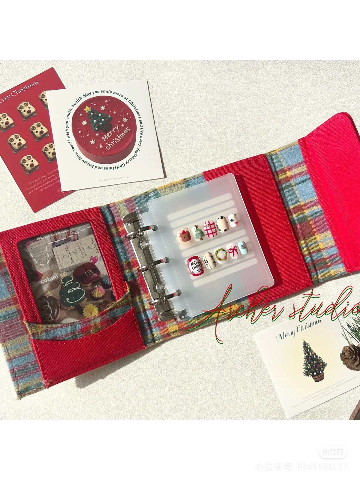 Plaid Jewelry Storage Wallet