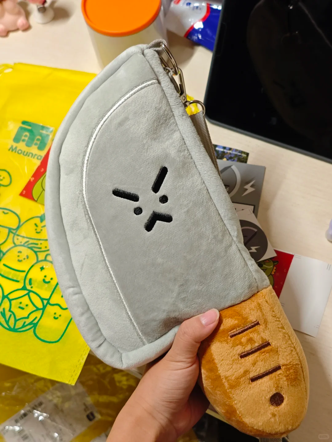 Pocket Knife Plush Crossbody Bag