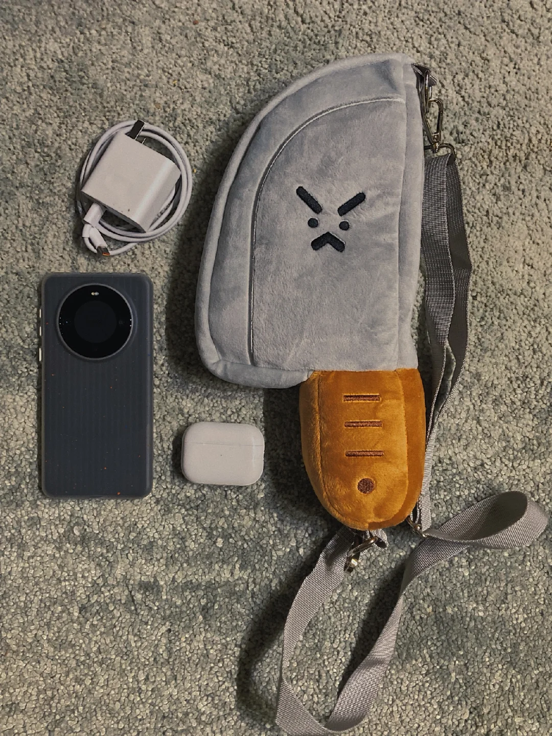 Pocket Knife Plush Crossbody Bag