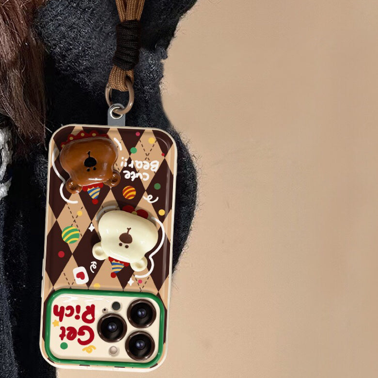 Capybara Christmas Bear Flip Phone Case