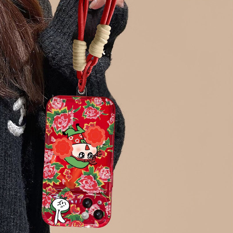 Cute Shin-chan flip phone case