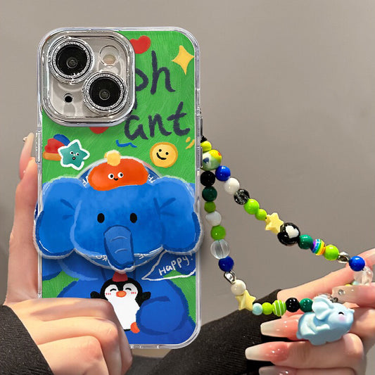 Elephant Magnetic Holder Phone Case