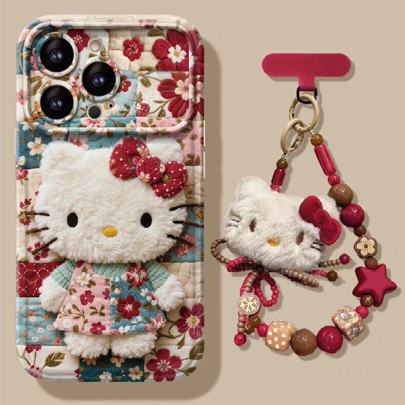 Floral Hello Kitty Flip Phone Case