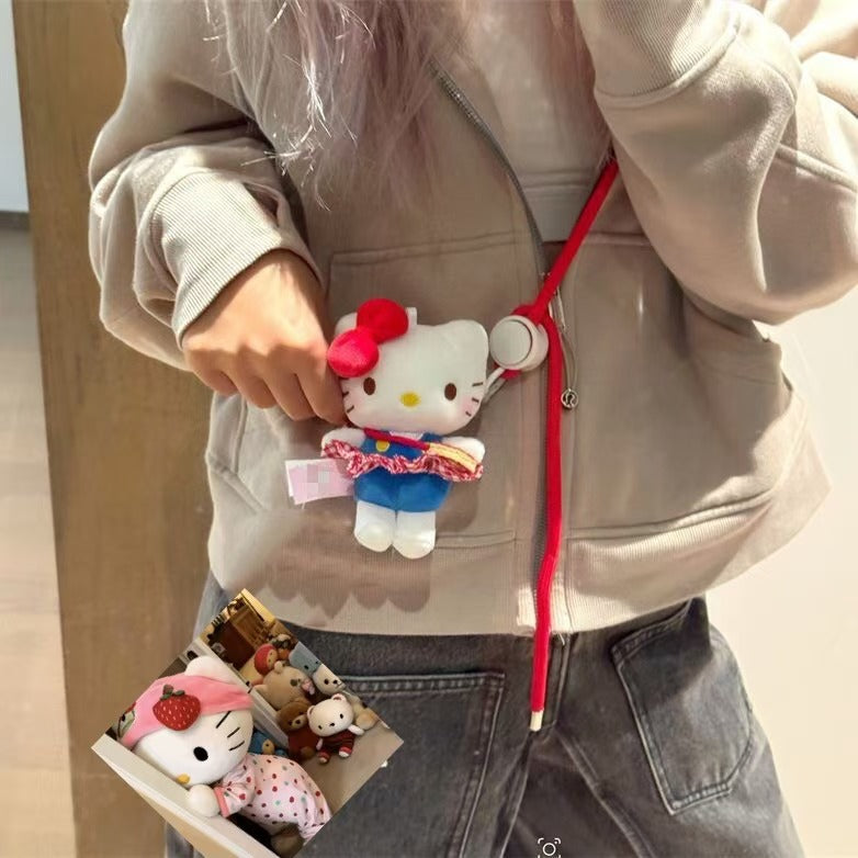KT Plush Toy Phone Clip Crossbody Strap
