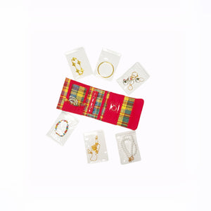 Plaid Jewelry Storage Wallet