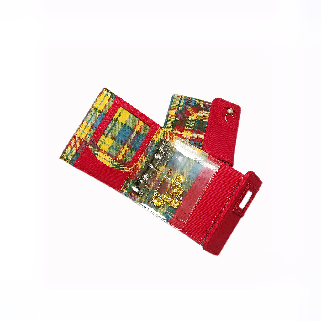 Plaid Jewelry Storage Wallet