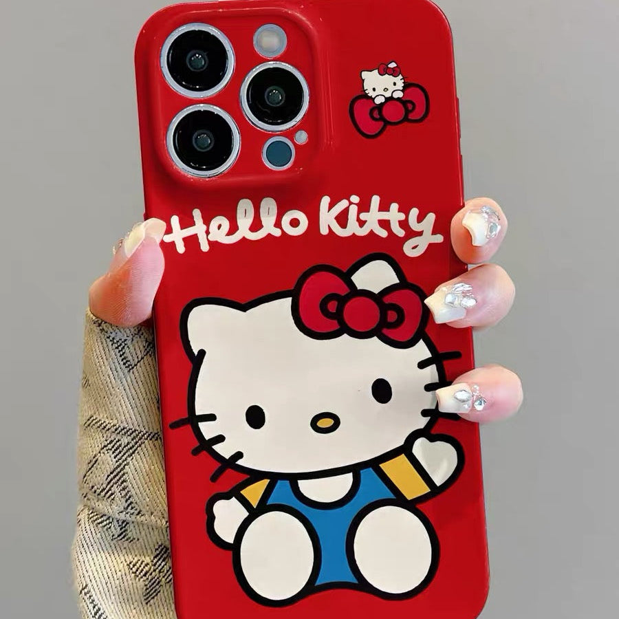 Waving Hello Kitty Mirror Stand Phone Case