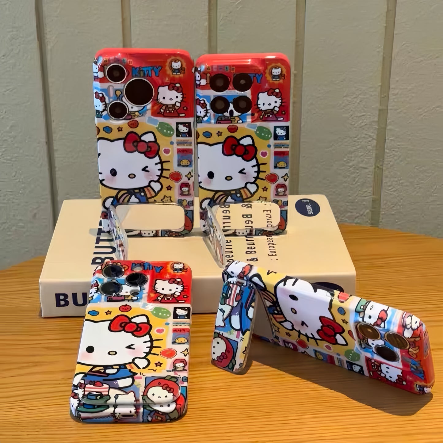 Cute cake-shaped KT stand phone case