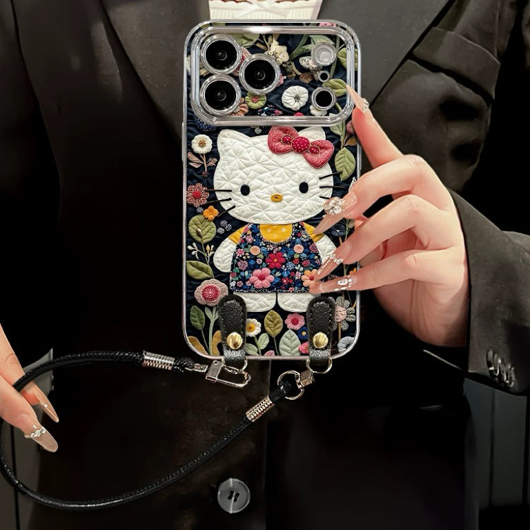 Hello Kitty Phone Case with Lanyard