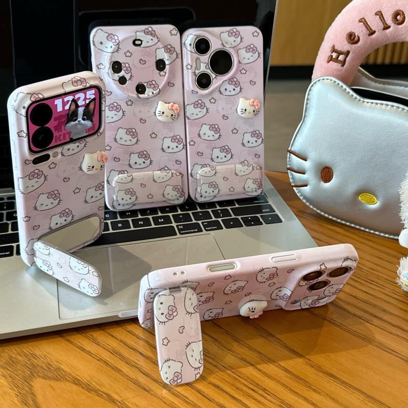 Hello Kitty Phone Case with Mirror and Stand