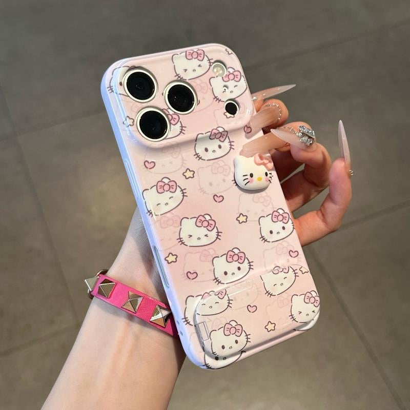 Hello Kitty Phone Case with Mirror and Stand