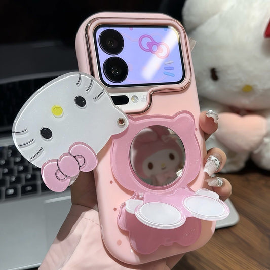 Hello Kitty Phone Case with Mirror and Stand