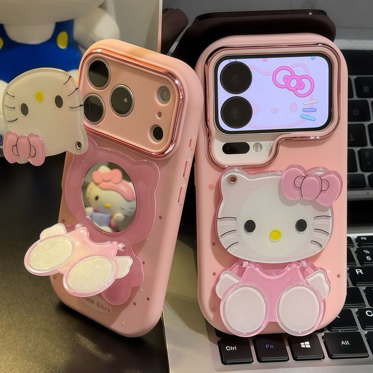 Hello Kitty Phone Case with Mirror and Stand