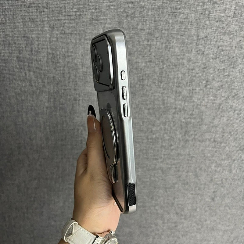 Silver Kickstand Phone Case