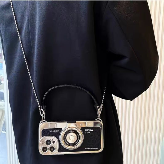Multi-Color Camera-Style Phone Case with Hand/Crossbody Strap