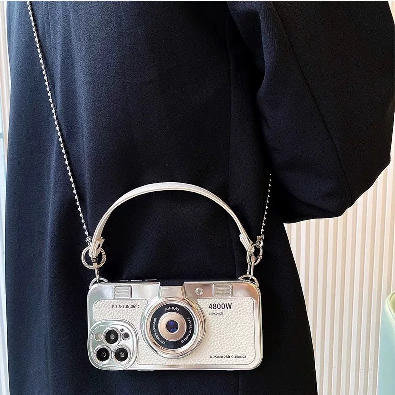 Multi-Color Camera-Style Phone Case with Hand/Crossbody Strap