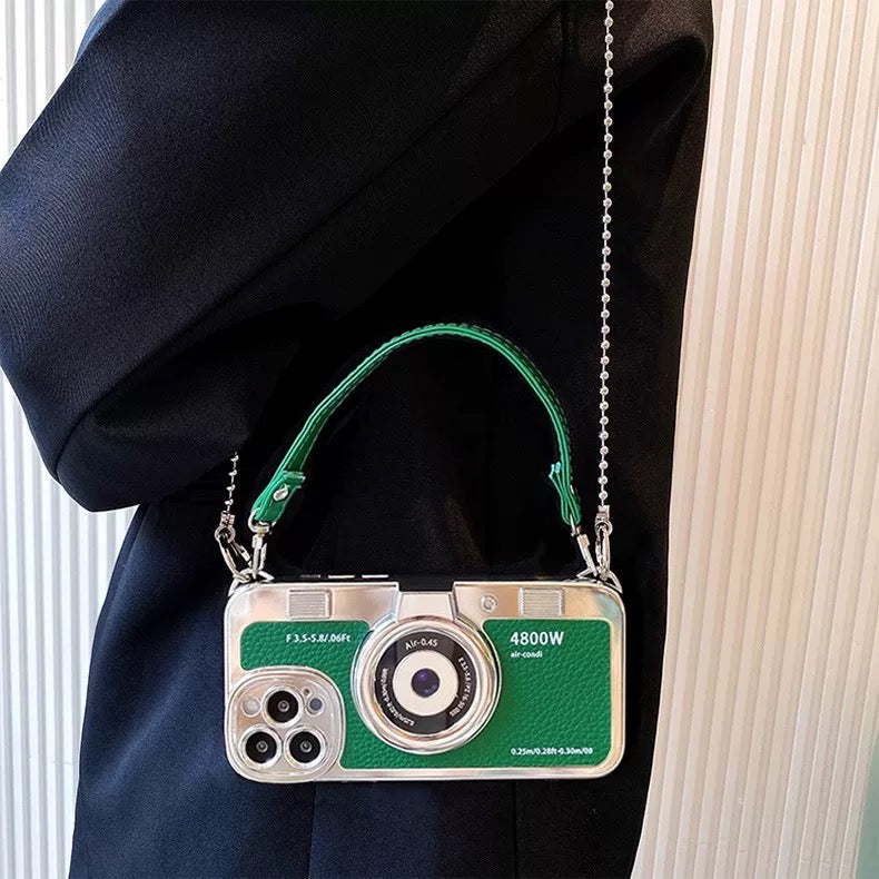 Multi-Color Camera-Style Phone Case with Hand/Crossbody Strap