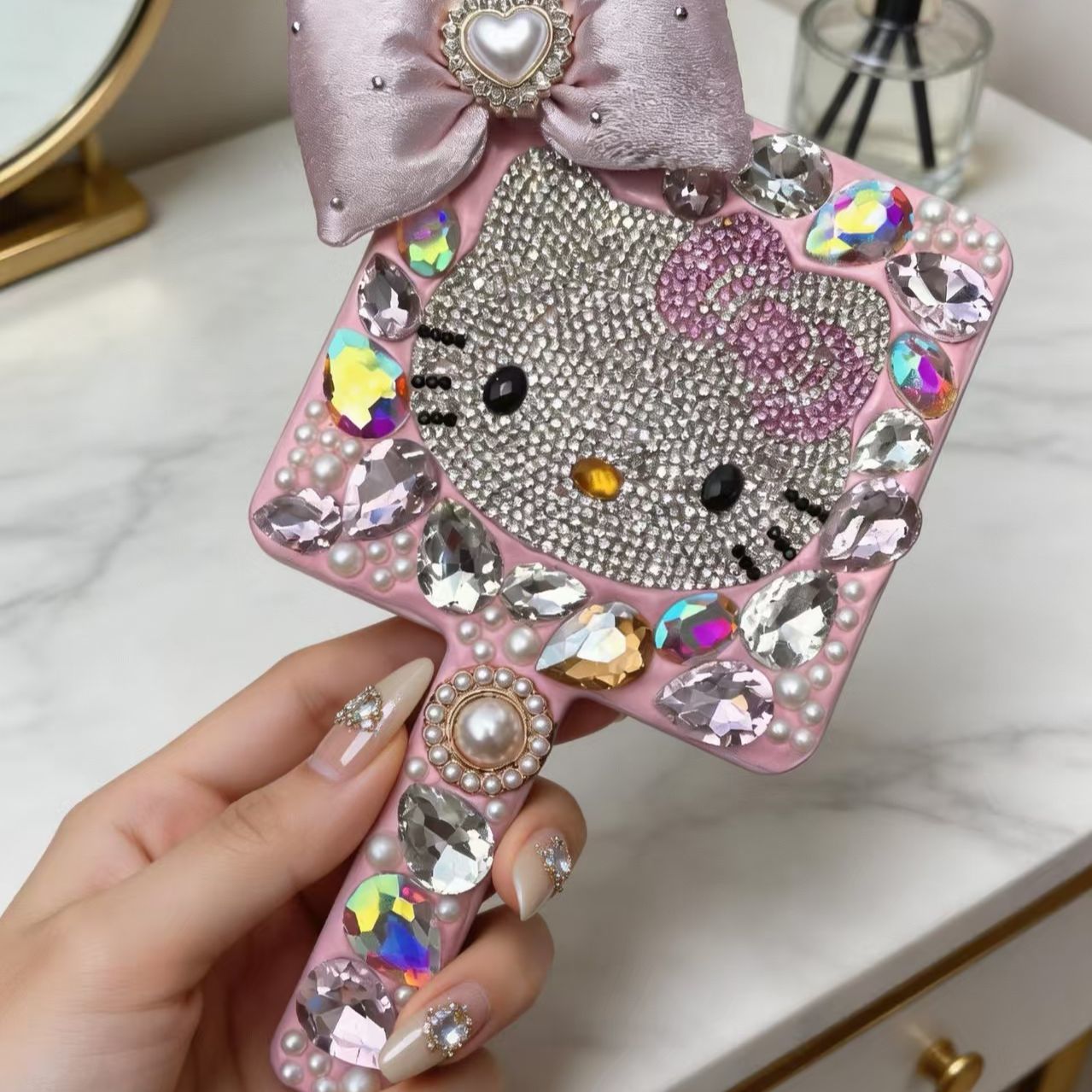 Hello Kitty Dazzling Crystal Light-Up Makeup Mirror