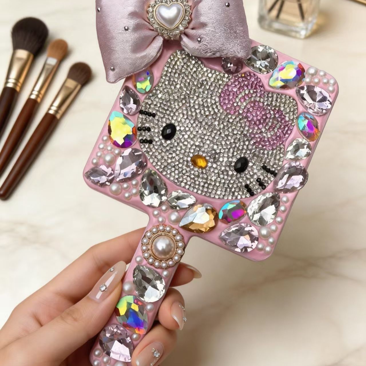 Hello Kitty Dazzling Crystal Light-Up Makeup Mirror