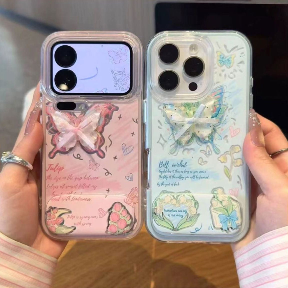 Bow-Knot Mirror Stand Phone Case