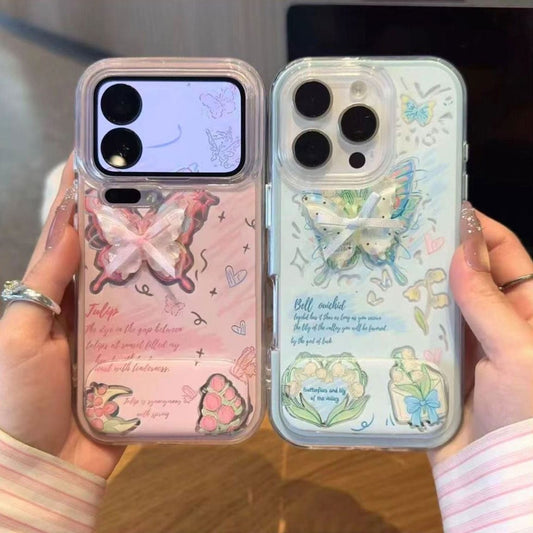 Bow-Knot Mirror Stand Phone Case