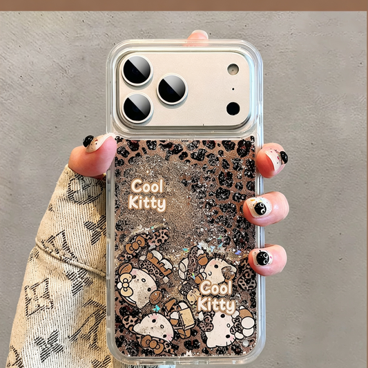 Quicksand Hello Kitty Leopard Print Phone Case