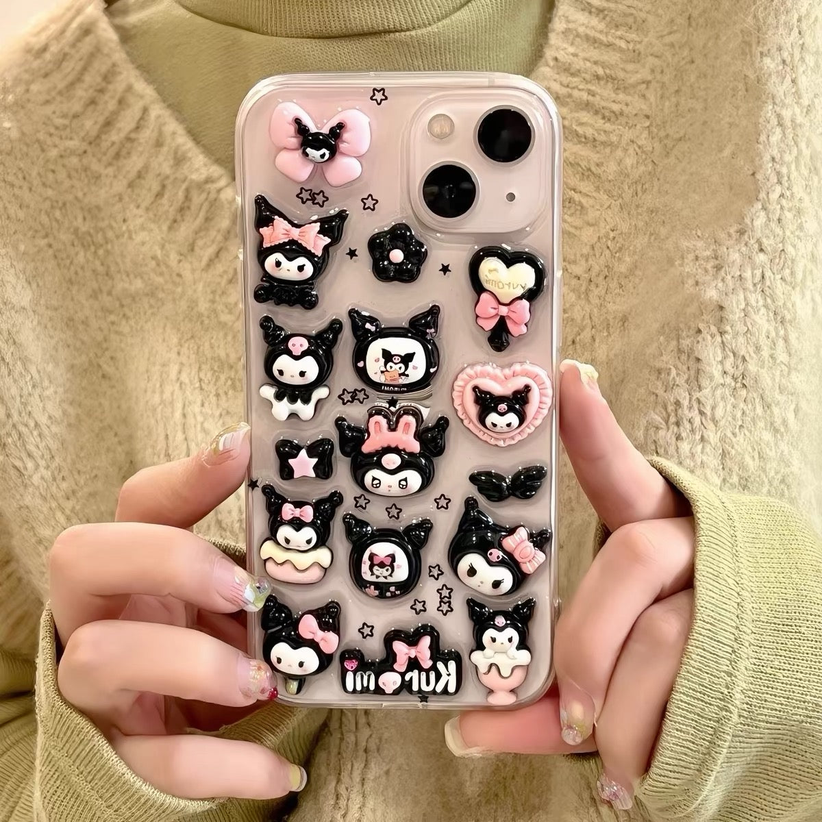3D Epoxy My Melody & Kuromi Phone Case