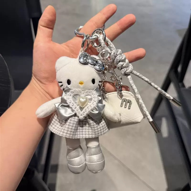 yinse long-legged Kitty cat bag keychain doll