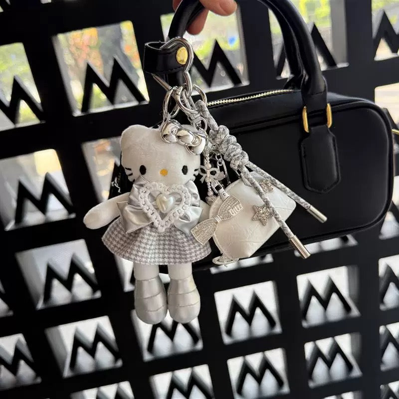 yinse long-legged Kitty cat bag keychain doll