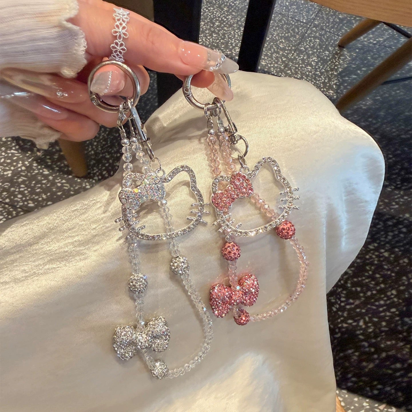Hello Kitty Bow Phone Charm / Keychain / Bag Charm