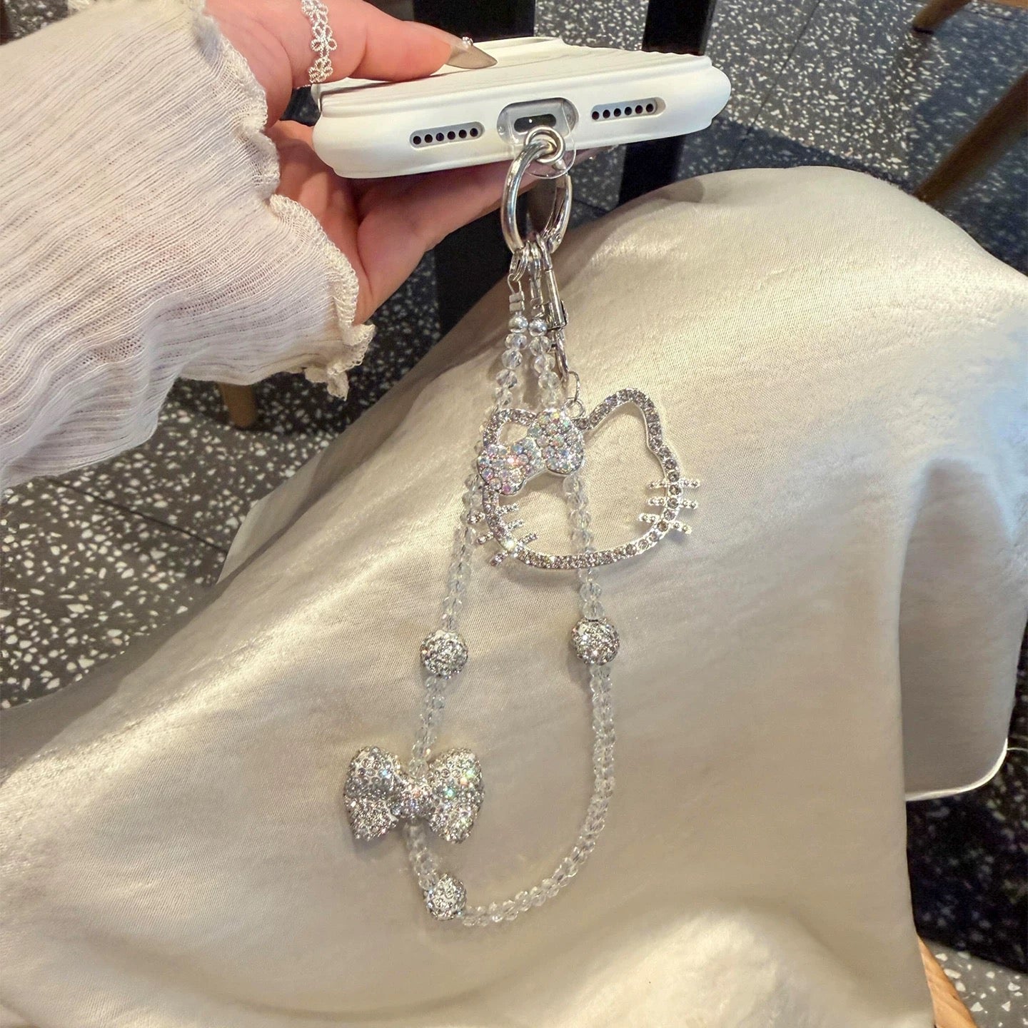 Hello Kitty Bow Phone Charm / Keychain / Bag Charm